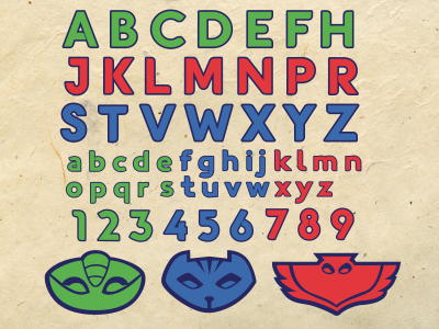 pj mask svg pj masks font png pdf dxf file print cut for cricut