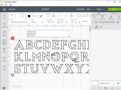 Frozen Font TTF OTP Installable Fonts to install PC or Mac Alphabet Letter Snow Ice Winter Christmas Fonts