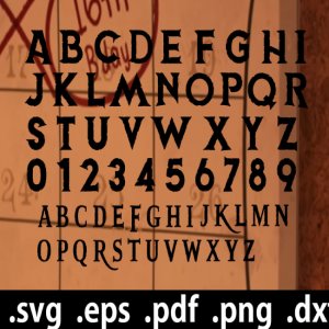 Onward Font SVG Vector Print Cut for Cricut Silhouette Brother Onward Alphabet Letters Number Birthday Decor Party Disney Pixar Cut Files