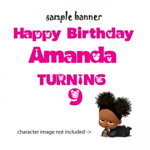 Boss Baby Girl Font SVG Vector Clipart Print Cut for Cricut Silhouette Brother Baby Boss Alphabet Letters Birthday Decor Party Decorations