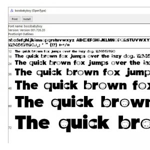 COOL Baby Font, TTF OTF File, True Type Font, Open Type Font, to Install Pc or Mac Cool Baby Font Boss Alphabet Number Symbol Baby Boss Font