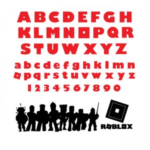 Roblox Svg Font Alphabet Roblox Clipart Roblox Logo Number Symbol 