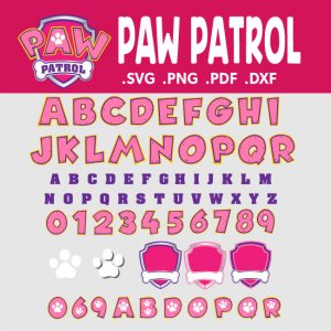 how to make paw patrol font