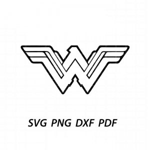 Wonder Woman New Logo Free Downlaod SVG PNG DXF PDF Files