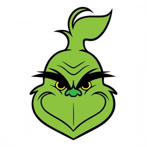 Grinch Face Grinch Head SVG Free Download - SVG Marketplaces Vector ...