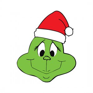 Grinch Face Grinch Head Svg Free Download - Svg Marketplaces Vector 