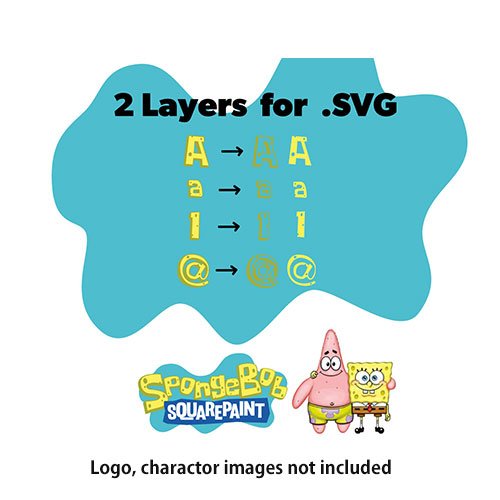 SpongeBob SVG, SpongeBob Font, Sponge Bob SVG File, Spongebob For ...