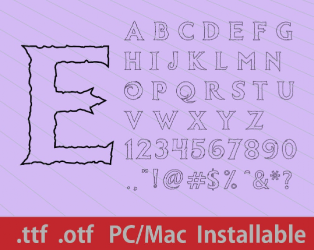 gothic fonts for inkscape