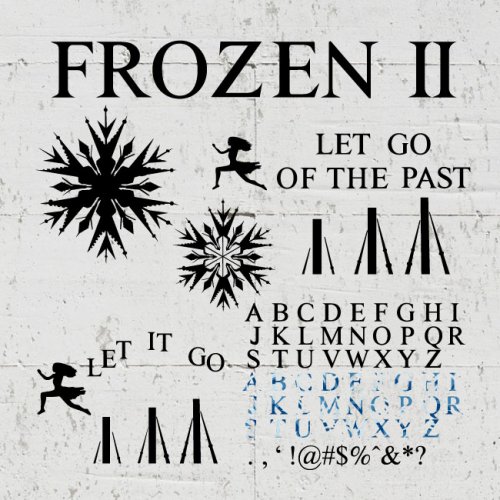 Frozen 2 font svg frozen alphabet letters disney frozen let it go Elsa ...