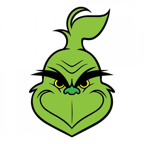 Grinch Face Head SVG Free Download - SVG Marketplaces Vector Clipart ...