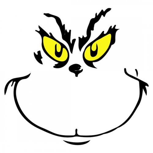 Grinch Face Grinch Head SVG Free Download - SVG Marketplaces Vector ...