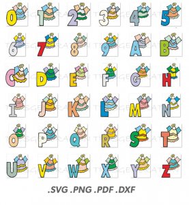 Angel Alphabet Letters Clip Art Images Angles Image SVG PNG PDF DXF