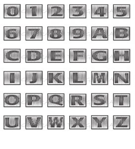 Block Font SVG Block Bar Alphabet Letters PNG PDF DXF