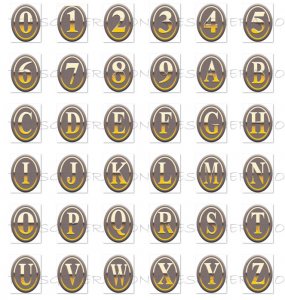 Badge Font SVG Alphabet Number SVG PDF PNG DXF
