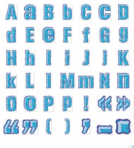 ICE ROCK Italic Normal Font Letter Alphabet Number Symbol SVG PNG PDF DXF