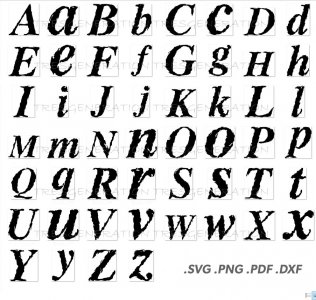 Frozen Snow Rock Alphabet Upper Lower Letter Svg Png Pdf Dxf