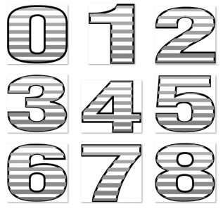 Shadow Number Free Download SVG PNG PDF DXF