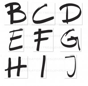 Magic Marker Hand Writing Alphabet Letter Symbol Number Font Svg Png Pdf Dxf