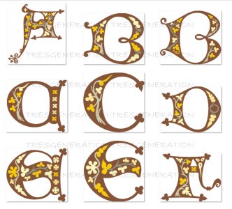 Arabian Nights Alphabet Letter SVG PNG PDF DXF