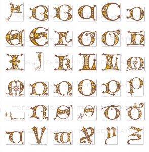Arabian Nights Alphabet Letter SVG PNG PDF DXF