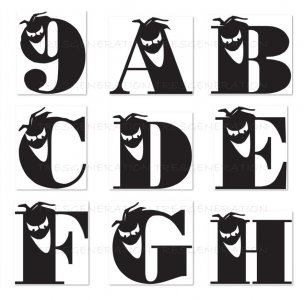 Jalapeno Man Face Alphabet Letter Number Svg Png Pdf Dxf