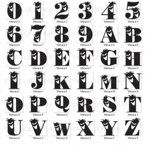 Jalapeno Man Face Alphabet Letter Number Svg Png Pdf Dxf