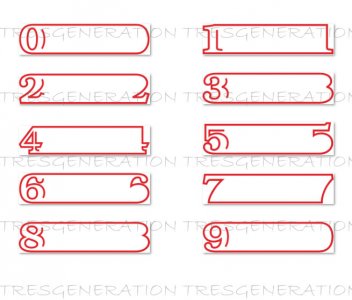 Number Banner Sign Svg Png Pdf Dxf Free Download