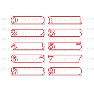 Number Banner Sign Svg Png Pdf Dxf Free Download