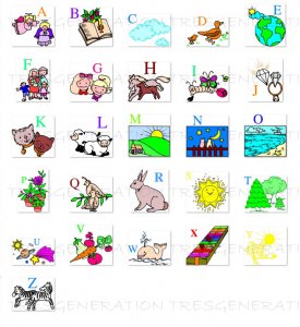 ABC cartoon Alphabet Letters for kids Font Svg Png Pdf Dxf