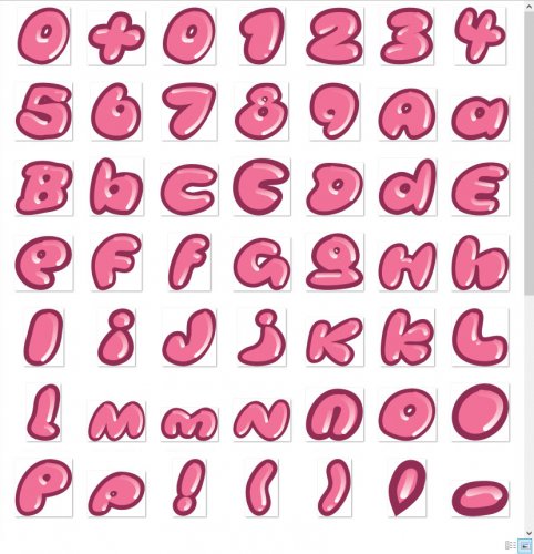 bubble letters font symbols