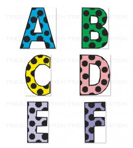 Polka Dot Alphabet Letter and Number Font Svg Png Pdf Dxf